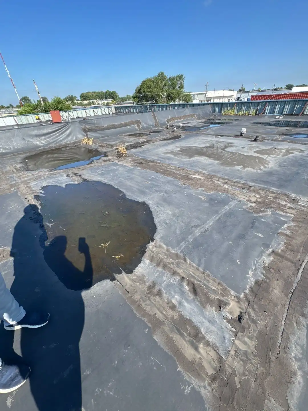 Flat Roof Ponding Water in Demotte, IN: Causes, Damage, and Fixes