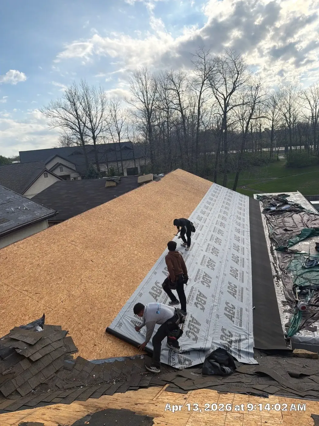 Commercial roof inspection documented in Demotte